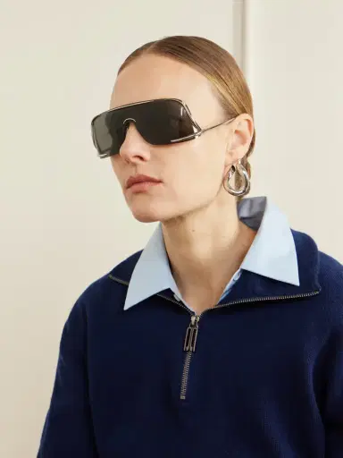 Loewe Signature D-frame Silver-tone Sunglasses | Thumbnail 2