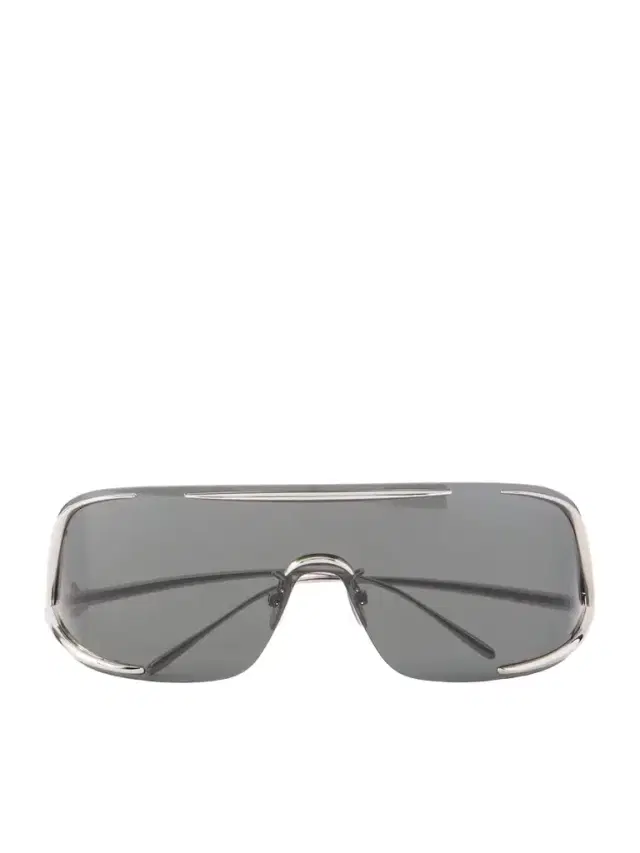 Signature D-frame Silver-tone Sunglasses