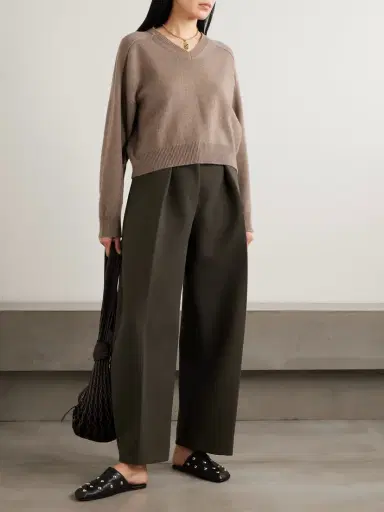 Loulou de Saison Anzor Embroidered Cashmere Sweater | Thumbnail 2 Loulou de Saison Anzor Embroidered Cashmere Sweater | Thumbnail 2