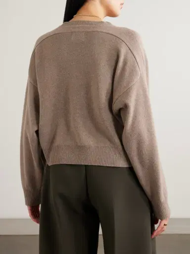 Loulou de Saison Anzor Embroidered Cashmere Sweater | Thumbnail 3 Loulou de Saison Anzor Embroidered Cashmere Sweater | Thumbnail 3
