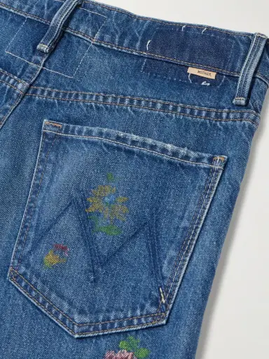 Mother The Rerun Zip Sneak Floral-print High-rise Wide-leg Jeans | Thumbnail 6 Mother The Rerun Zip Sneak Floral-print High-rise Wide-leg Jeans | Thumbnail 6