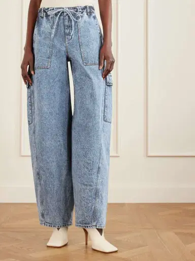 Alaïa Mid-rise Barrel-leg Jeans | Thumbnail 3 Alaïa Mid-rise Barrel-leg Jeans | Thumbnail 3
