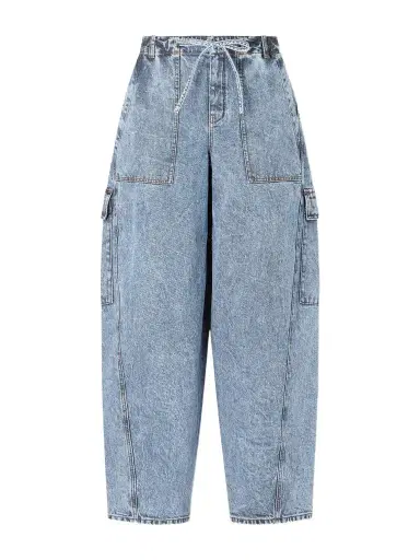 Alaïa Mid-rise Barrel-leg Jeans | Thumbnail 1 Alaïa Mid-rise Barrel-leg Jeans | Thumbnail 1