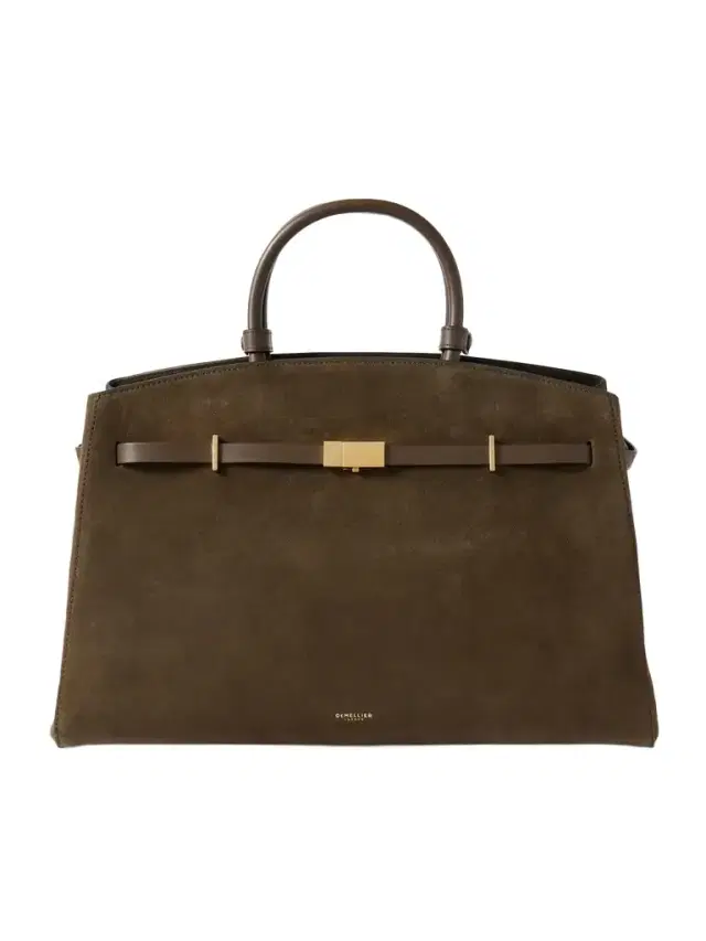 The Hudson Leather-trimmed Suede Tote