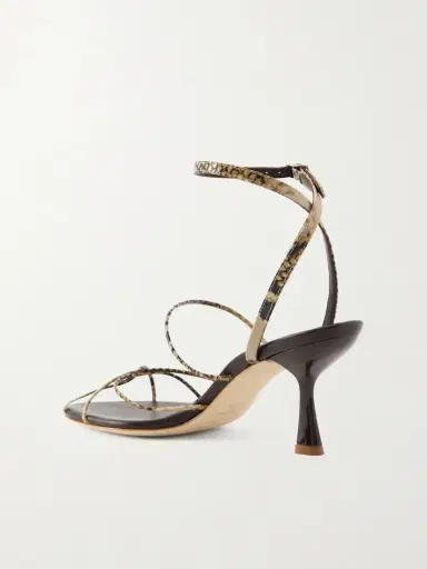 Christopher Esber Blaze Snake-effect Leather Sandals | Thumbnail 3