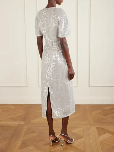 Erdem Embellished Sequined Chiffon Midi Dress | Thumbnail 3 Erdem Embellished Sequined Chiffon Midi Dress | Thumbnail 3