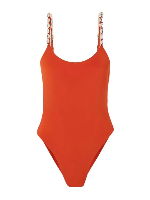 Shell-embellished Swimsuit