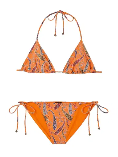 Etro Embellished Paisley-print Triangle Bikini | Thumbnail 1