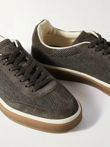 Loro Piana Tennis Walk Suede-trimmed Wool Sneakers | Thumbnail 4 Loro Piana Tennis Walk Suede-trimmed Wool Sneakers | Thumbnail 4