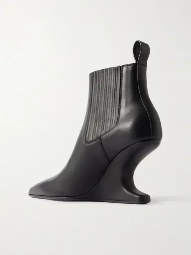 Rick Owens Cantilever Leather Ankle Boots | Thumbnail 3 Rick Owens Cantilever Leather Ankle Boots | Thumbnail 3