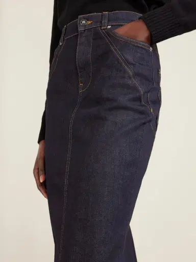 Givenchy Paneled Denim Midi Skirt | Thumbnail 5 Givenchy Paneled Denim Midi Skirt | Thumbnail 5