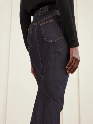 Givenchy Paneled Denim Midi Skirt | Thumbnail 6 Givenchy Paneled Denim Midi Skirt | Thumbnail 6