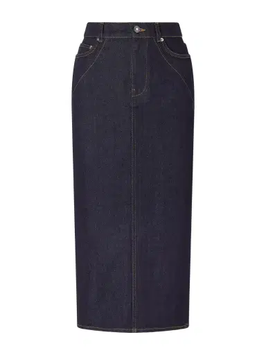 Givenchy Paneled Denim Midi Skirt | Thumbnail 1 Givenchy Paneled Denim Midi Skirt | Thumbnail 1