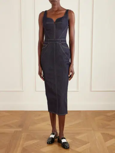 Givenchy Paneled Denim Midi Dress | Thumbnail 3 Givenchy Paneled Denim Midi Dress | Thumbnail 3