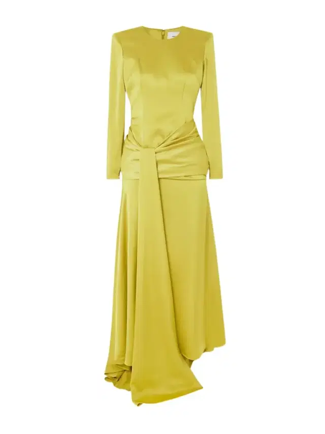 Draped Satin-crepe Gown