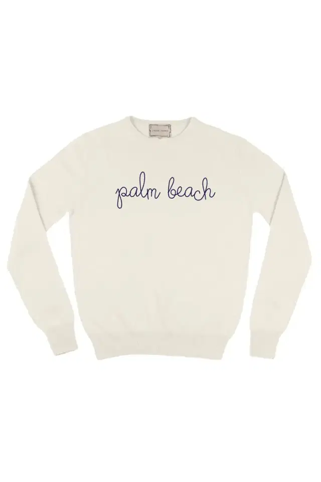 Palm Beach Crewneck - Cream