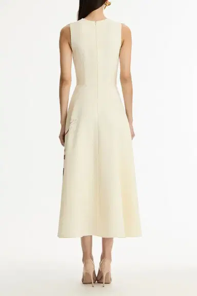 Oscar de la Renta Sleevess Day Dress | Thumbnail 5 Oscar de la Renta Sleevess Day Dress | Thumbnail 5