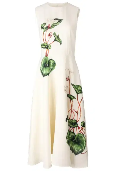 Oscar de la Renta Sleevess Day Dress | Thumbnail 1 Oscar de la Renta Sleevess Day Dress | Thumbnail 1