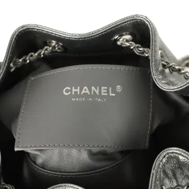 Chanel Chanel Mini 25 Hobo Bag Anthracite Metallic Caviar Silver Hardware | Thumbnail 9 Chanel Chanel Mini 25 Hobo Bag Anthracite Metallic Caviar Silver Hardware | Thumbnail 9