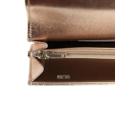 Chanel Chanel Top Handle Wallet On Chain WOC Metallic Copper Shiny Caviar Light Gold Hardware | Thumbnail 9 Chanel Chanel Top Handle Wallet On Chain WOC Metallic Copper Shiny Caviar Light Gold Hardware | Thumbnail 9