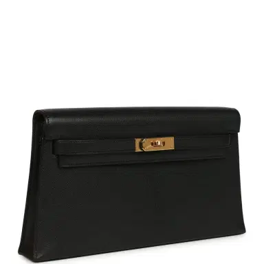 HERMÈS Hermes Kelly Elan Black Chevre Chamkila Gold Hardware | Thumbnail 2 HERMÈS Hermes Kelly Elan Black Chevre Chamkila Gold Hardware | Thumbnail 2