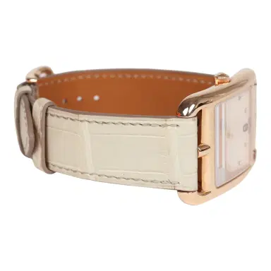 HERMÈS Pre-owned Hermes HSS Special Order Cape Cod Watch Beton Matte Alligator/Rose Gold | Thumbnail 6 HERMÈS Pre-owned Hermes HSS Special Order Cape Cod Watch Beton Matte Alligator/Rose Gold | Thumbnail 6