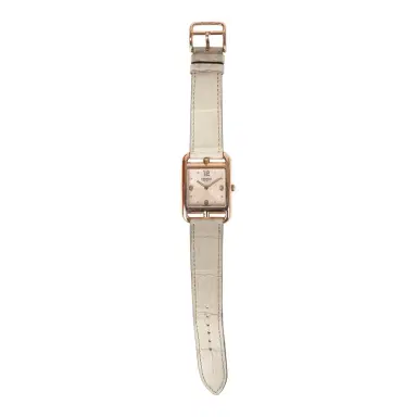 HERMÈS Pre-owned Hermes HSS Special Order Cape Cod Watch Beton Matte Alligator/Rose Gold | Thumbnail 1 HERMÈS Pre-owned Hermes HSS Special Order Cape Cod Watch Beton Matte Alligator/Rose Gold | Thumbnail 1