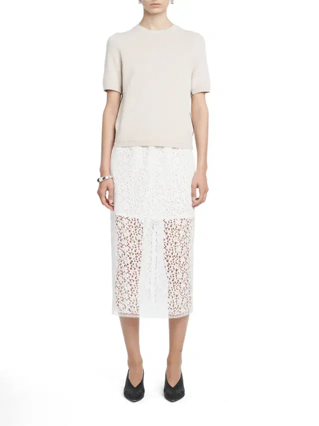 Lace Ruched Skirt