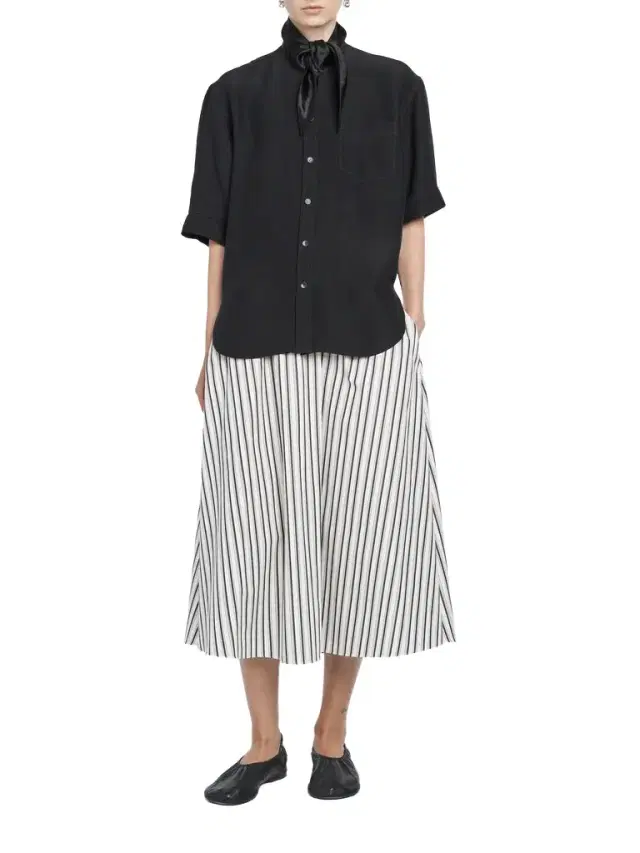 Maria McManus Short Sleeve Necktie Shirt