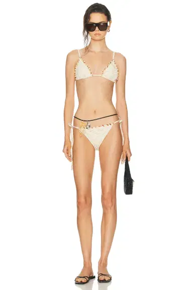 PatBo Lycra Mesh Bikini Top | Thumbnail 4