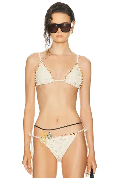 PatBo Lycra Mesh Bikini Top | Thumbnail 1