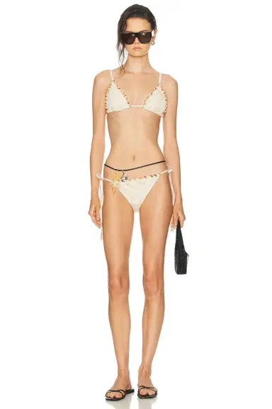 PatBo Lycra Mesh Bikini Bottom | Thumbnail 4