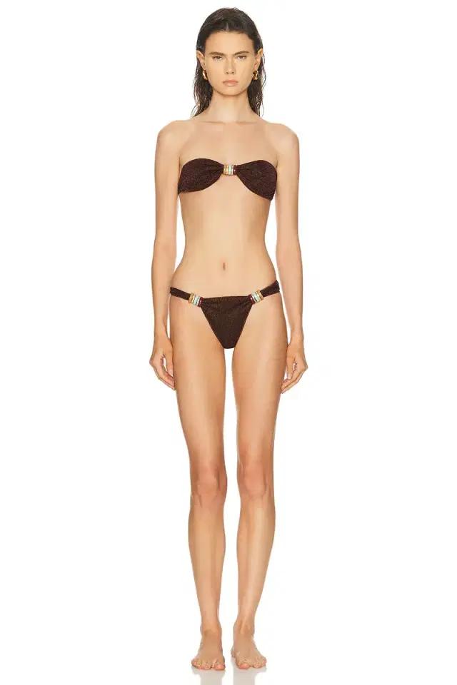 Oseree Lumiere Multi Ring Bandeau Bikini Set