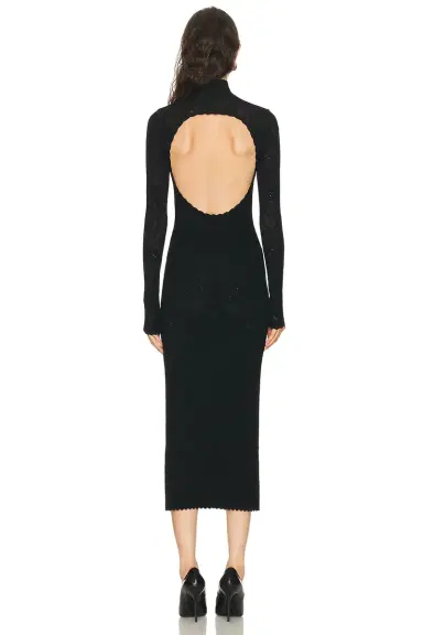 Givenchy Fitted Open Back Lace Dress | Thumbnail 4