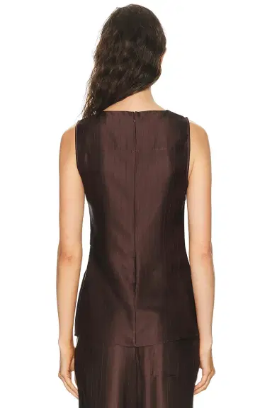Loulou de Saison Fonda Draped Asymmetric Top | Thumbnail 4