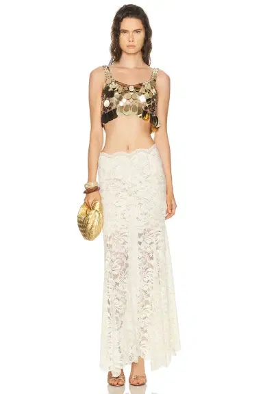 Rabanne Lace Long Skirt | Thumbnail 5
