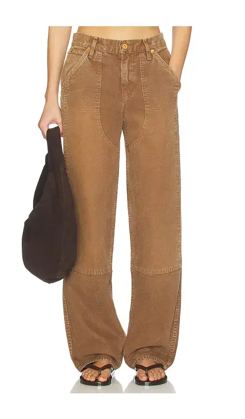 Tess Worker Low Rise Relaxed Curve Pant