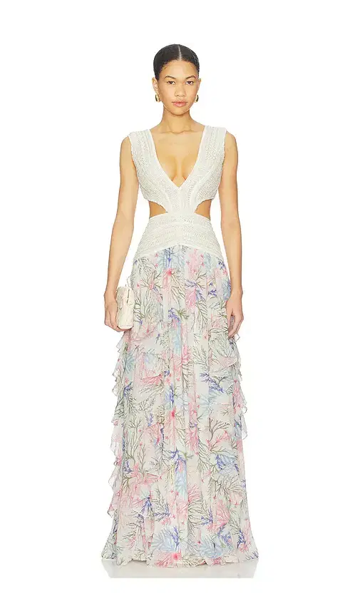 Seaweed Trim Maxi Dress