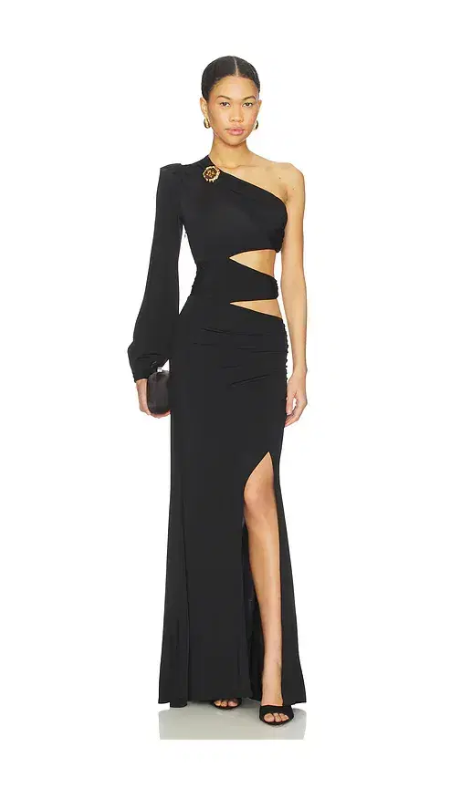 Moonlit Jersey One Sleeve Gown