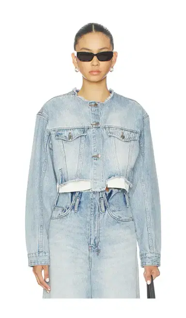 Ksubi Torn Off Crop Trucker Jacket | Thumbnail 1 Ksubi Torn Off Crop Trucker Jacket | Thumbnail 1