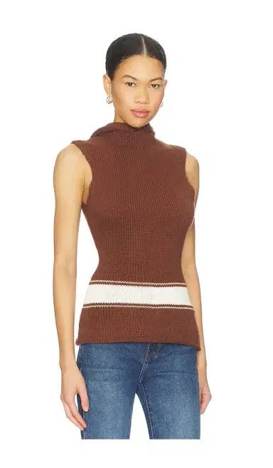 Yellow The Label Louis Knit Tank Top | Thumbnail 2