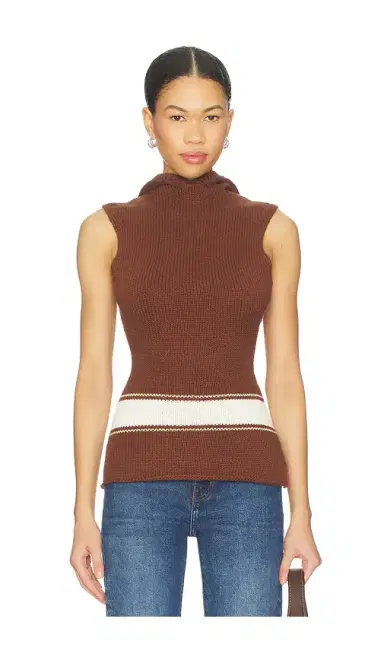 Yellow The Label Louis Knit Tank Top | Thumbnail 1