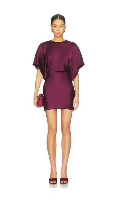 Norma Kamali Reverse Obie Mini Dress | Thumbnail 1 Norma Kamali Reverse Obie Mini Dress | Thumbnail 1