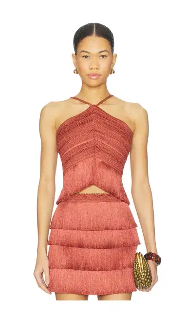 PatBO Amethyst Fringe Top | Thumbnail 1