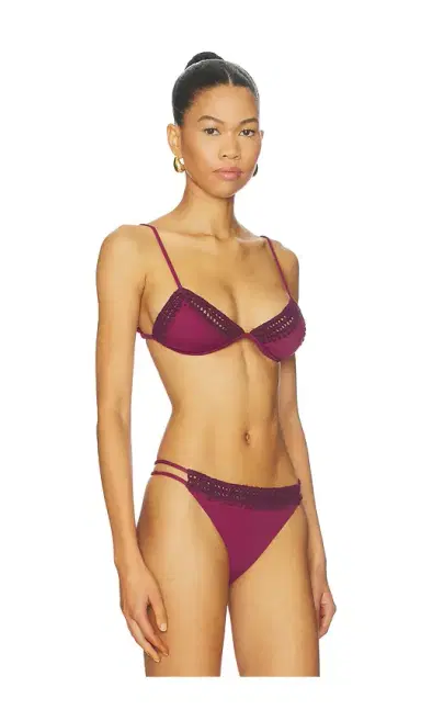Leslie Amon Garis Trim Bikini Top | Thumbnail 2