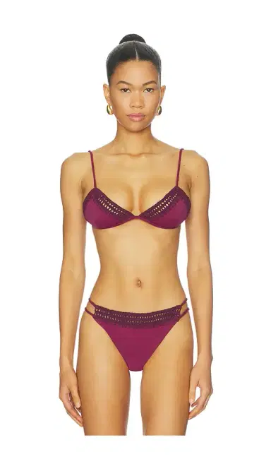 Leslie Amon Garis Trim Bikini Top | Thumbnail 1
