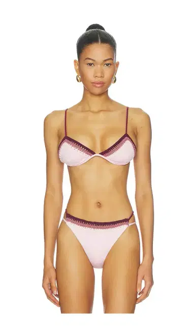 Leslie Amon Garis Trim Bikini Top | Thumbnail 1 Leslie Amon Garis Trim Bikini Top | Thumbnail 1
