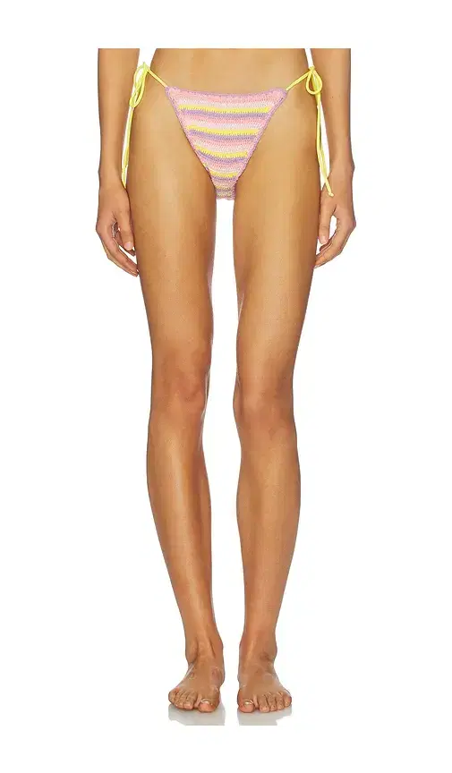 Leslie Amon Oli Rainbow Crochet Bikini Bottom