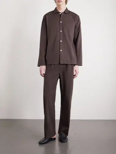 Tekla Organic Cotton-Poplin Pyjamas - Men | Thumbnail 2 Tekla Organic Cotton-Poplin Pyjamas - Men | Thumbnail 2