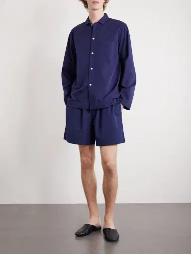Tekla Straight-Leg Organic Cotton-Poplin Shorts - Men | Thumbnail 2